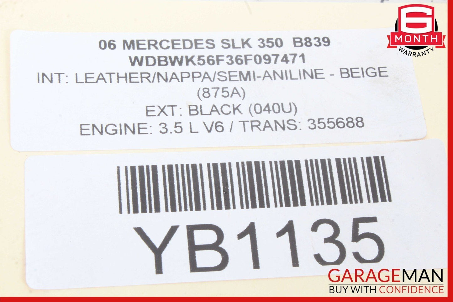 06-15 Mercedes R171 SLK350 E350 C300 Engine Oil Separator Cover 2720160134 OEM