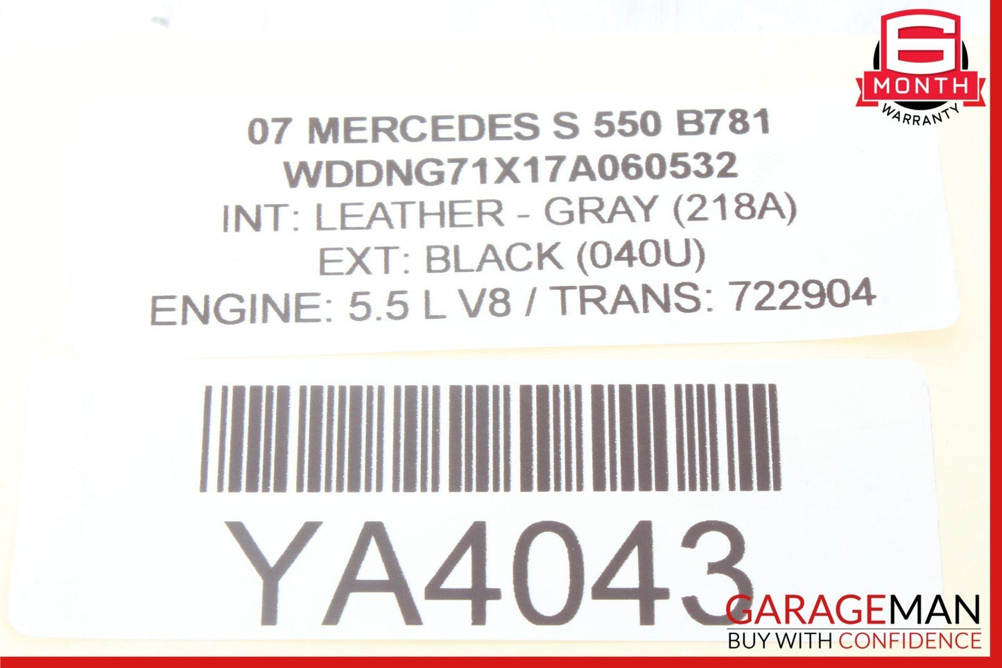 07-09 Mercedes W221 S550 S400 Rear Right or Left Side Door Control Module OEM