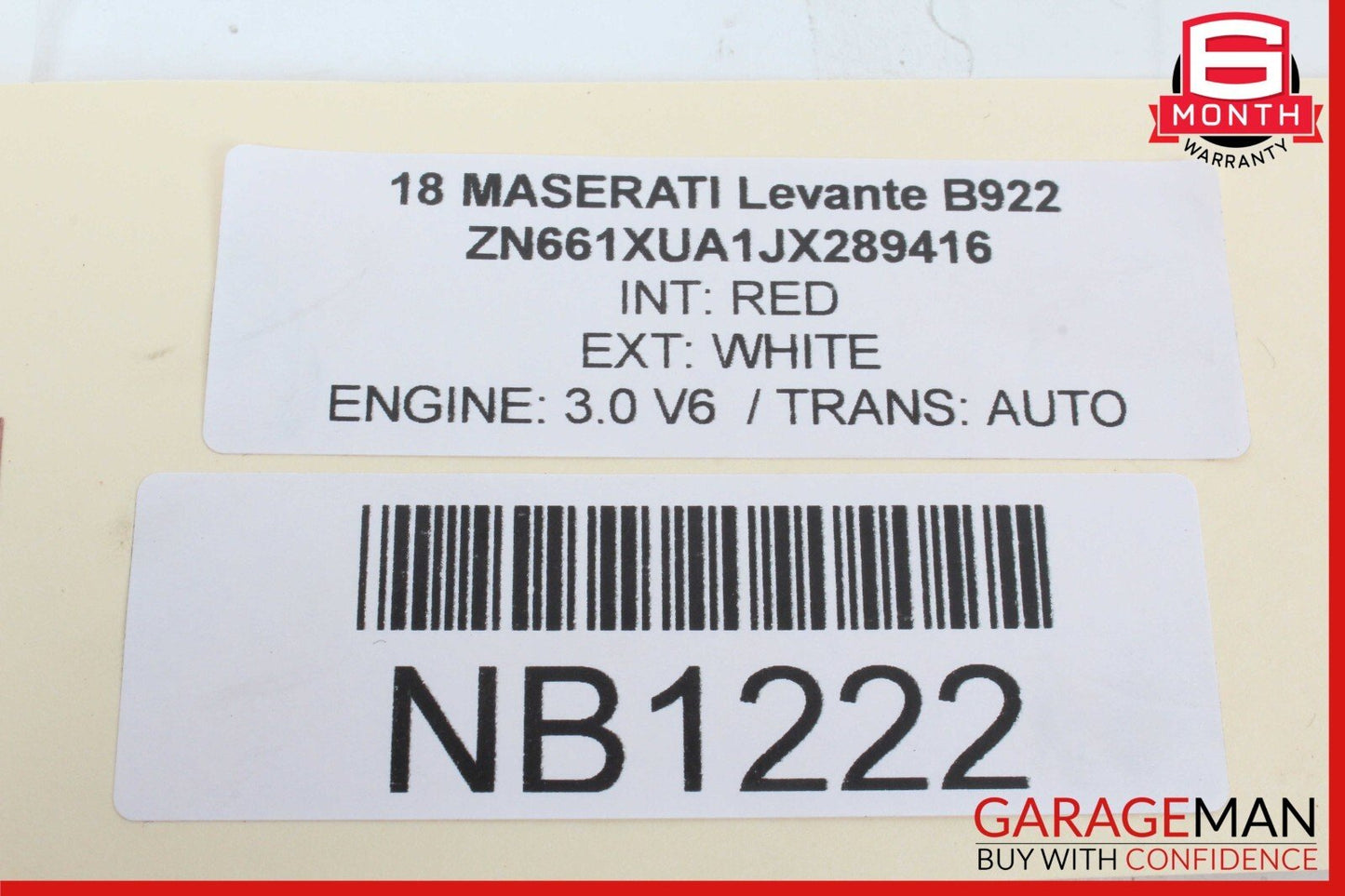 17-20 Maserati Levante M161 Rear Left Driver Side Door Control Module OEM