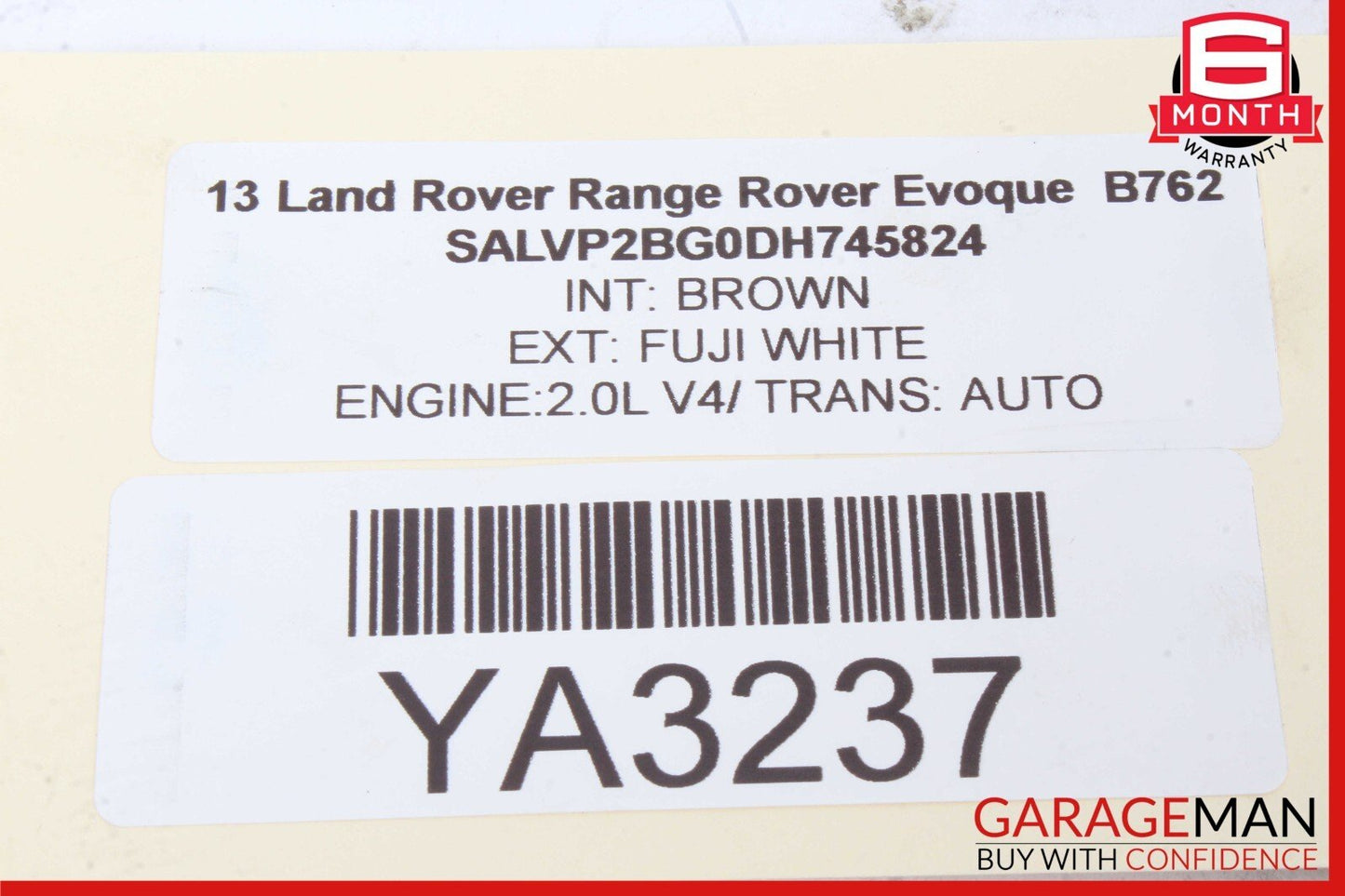 12-15 Land Rover Range Rover Evoque L538 Rear Audio Stereo Receiver Module Unit