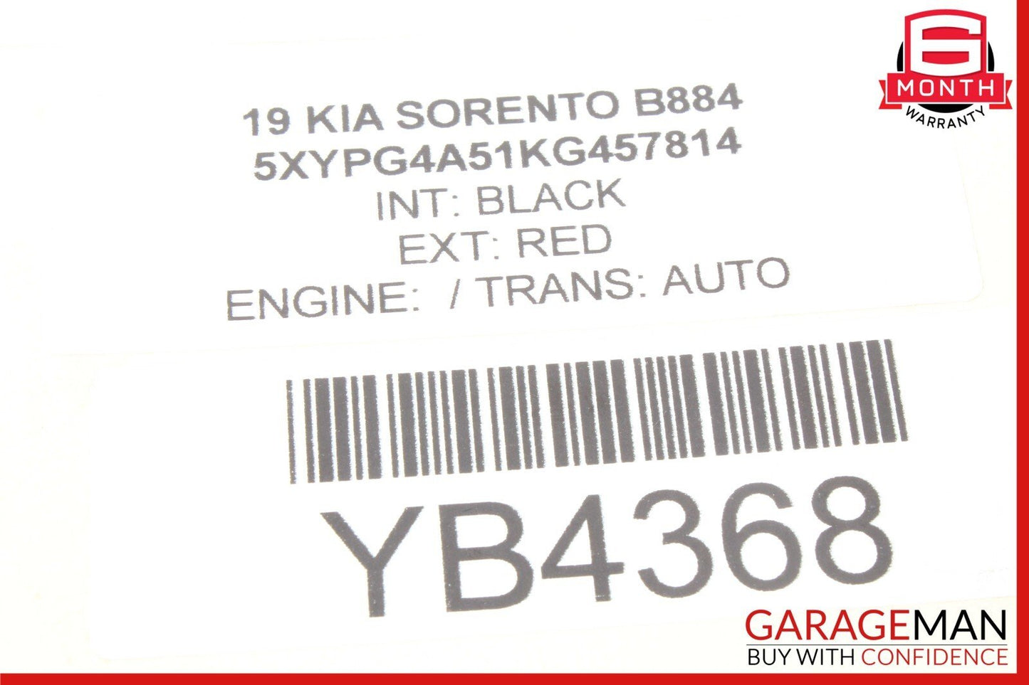 19-20 Kia Sorento Ignition Coil 27300-2GGA0 OEM