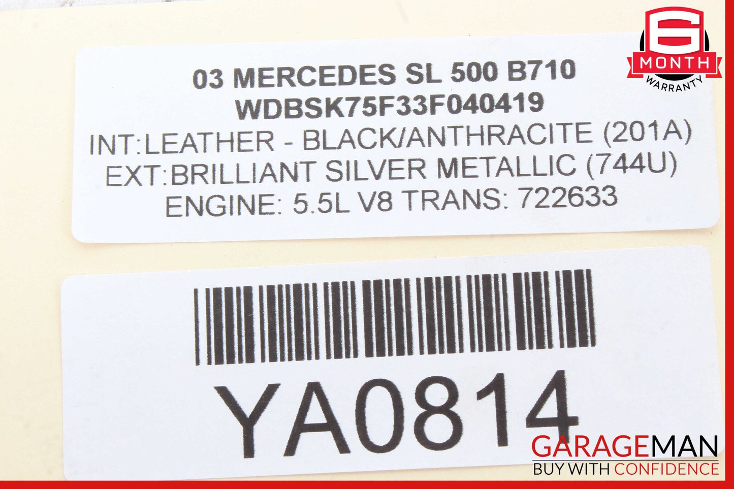 03-06 Mercedes R230 SL500 SL55 Diagnosis System Module 0265452732 OEM