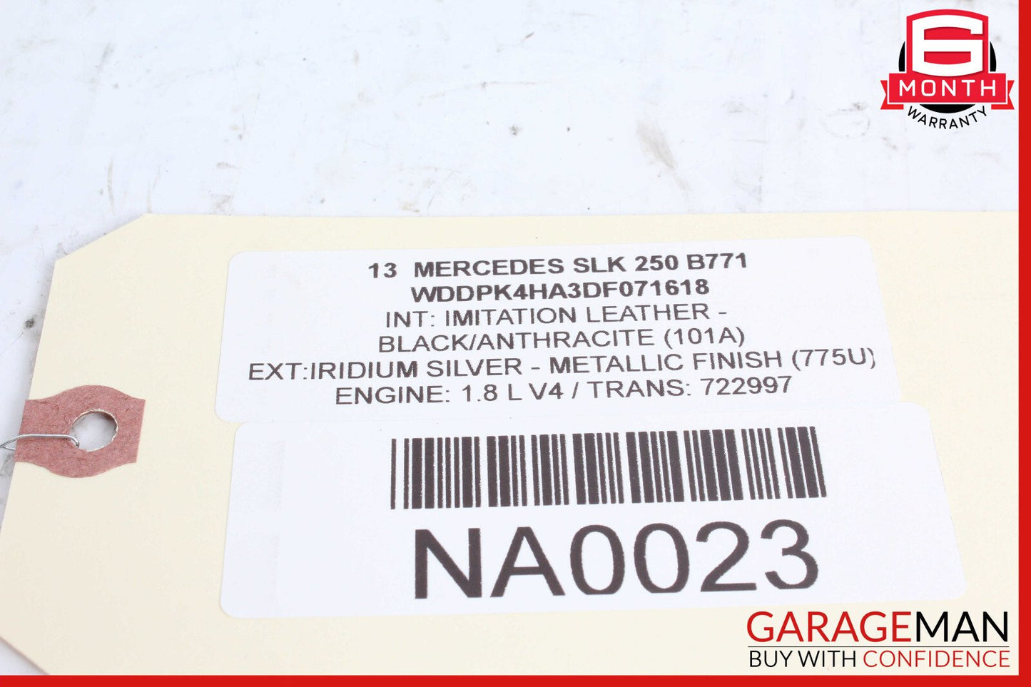 12-20 Mercedes R172 SLK250 SLC300 Front Top Roof Lock Latch Cylinder Set OEM