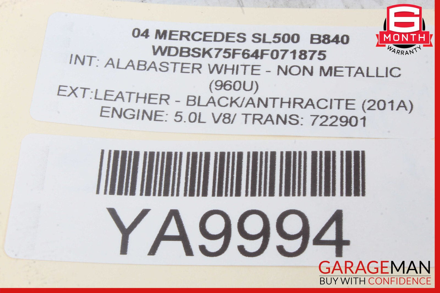03-11 Mercedes R230 SL500 CLK350 Sirius Satellite Radio Receiver Module Unit OEM