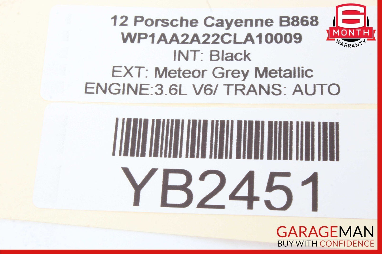 11-18 Porsche Cayenne S 958 Electronic Parking Brake Control Module OEM