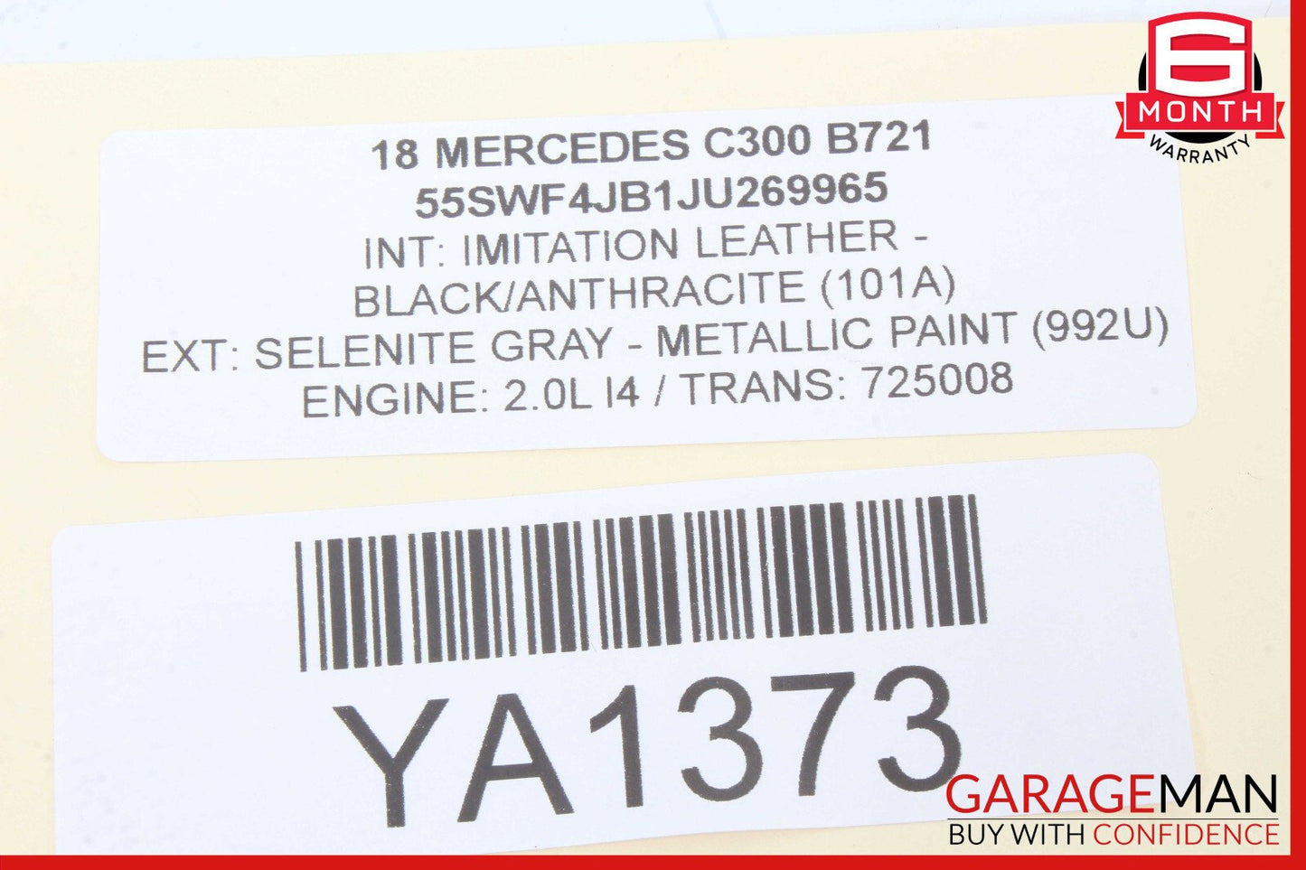 15-19 Mercedes W205 C300 GLC300 TCU TCM Transmission Control Module Unit