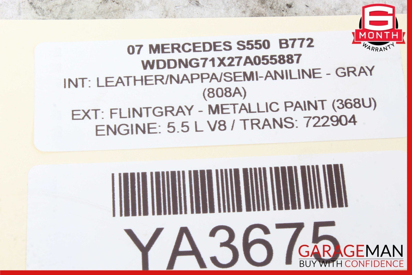 07-14 Mercedes W221 S550 CL600 CL550 Rear Camera Backup View Control Module Unit