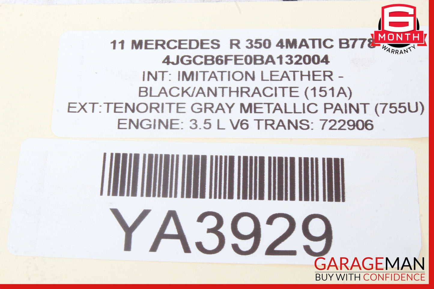 06-13 Mercedes W251 R350 GL450 Headlight Control Switch Module Unit