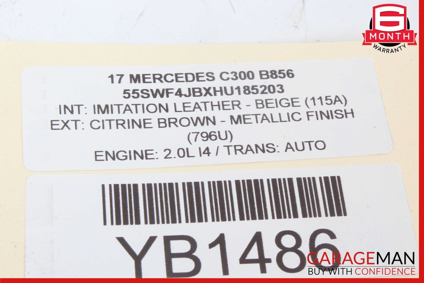 15-20 Mercedes W205 C300 GLC43 AMG Left Dash Air A/C Vent Grill Cover Trim OEM