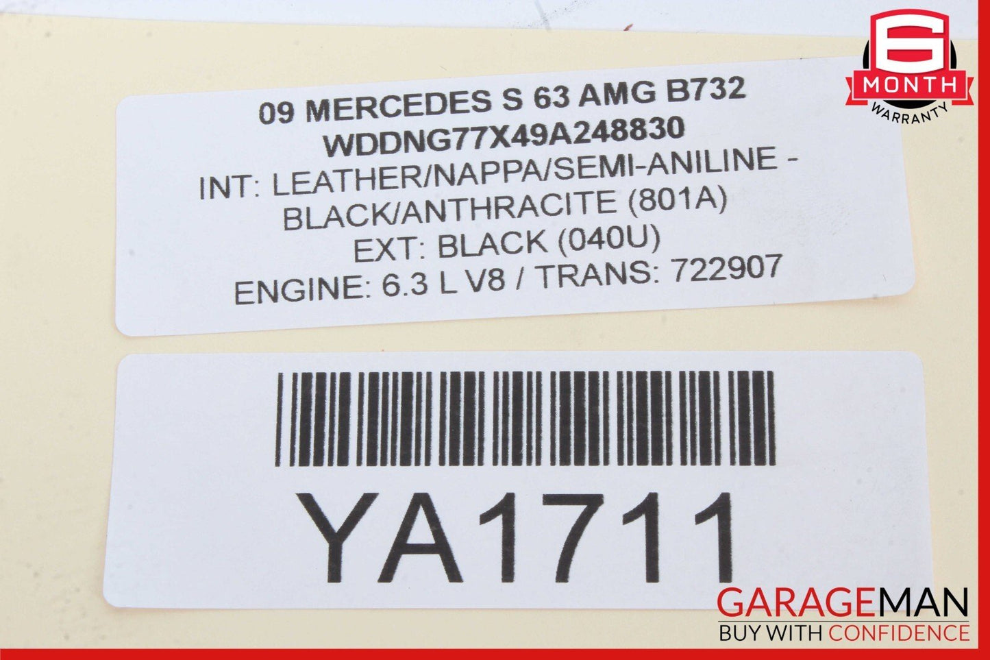 07-09 Mercedes W216 CL550 S63 AMG Night Vision Camera Control Module Unit