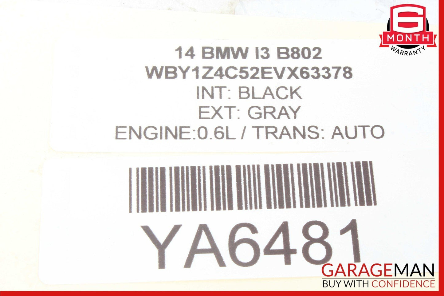 14-17 BMW i3 I01 Hybrid Engine Control Module Unit 12148635027 OEM