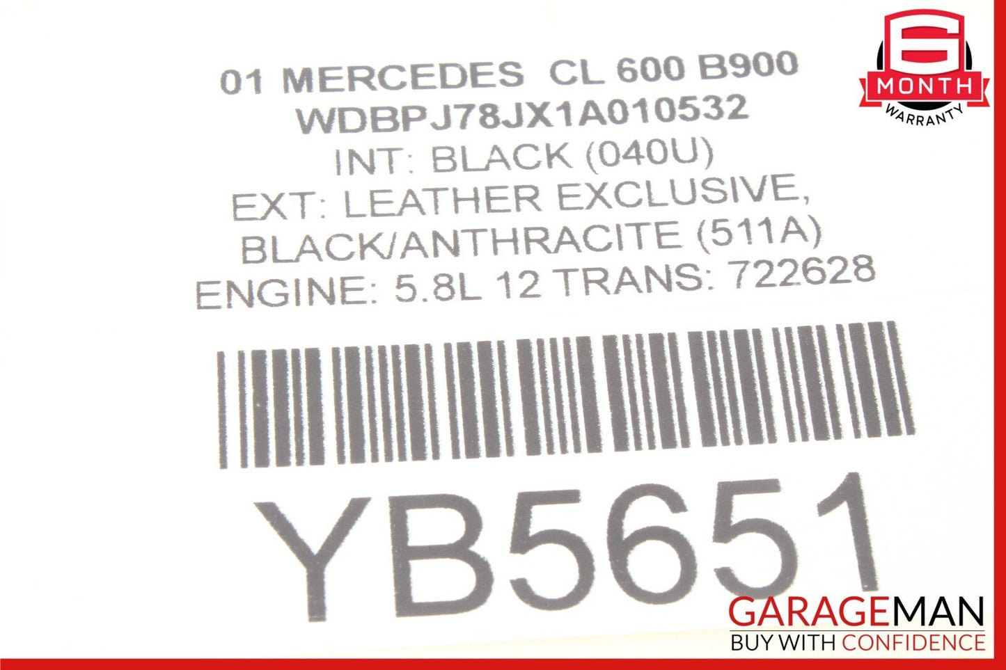 00-06 Mercedes W215 CL500 CL600 Multifunction Control Module Unit OEM