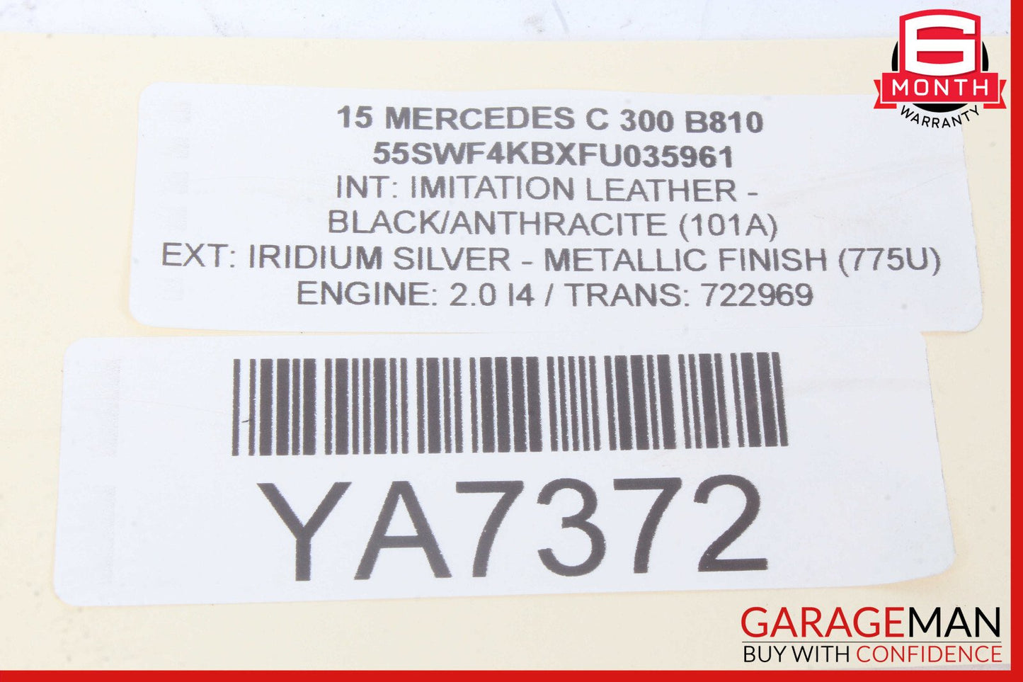 15-19 Mercedes W205 C300 GLC300 TCU TCM Transmission Control Module Unit OEM