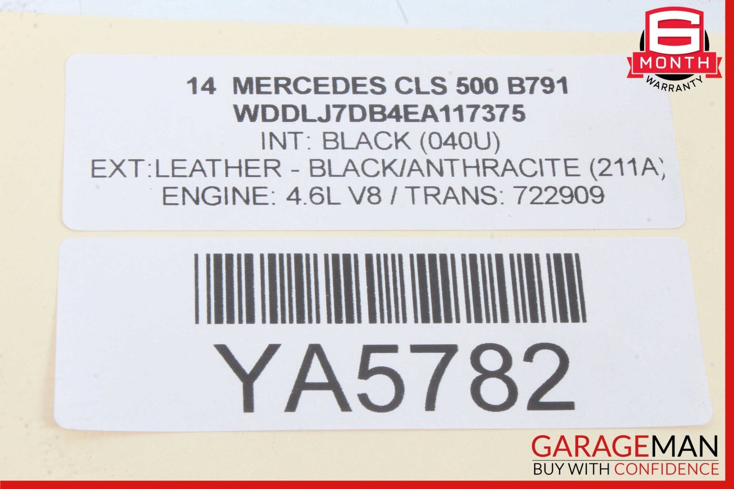 12-18 Mercedes W218 CLS500 CLS63 AMG Right Side Door Tweeter Speaker Black OEM
