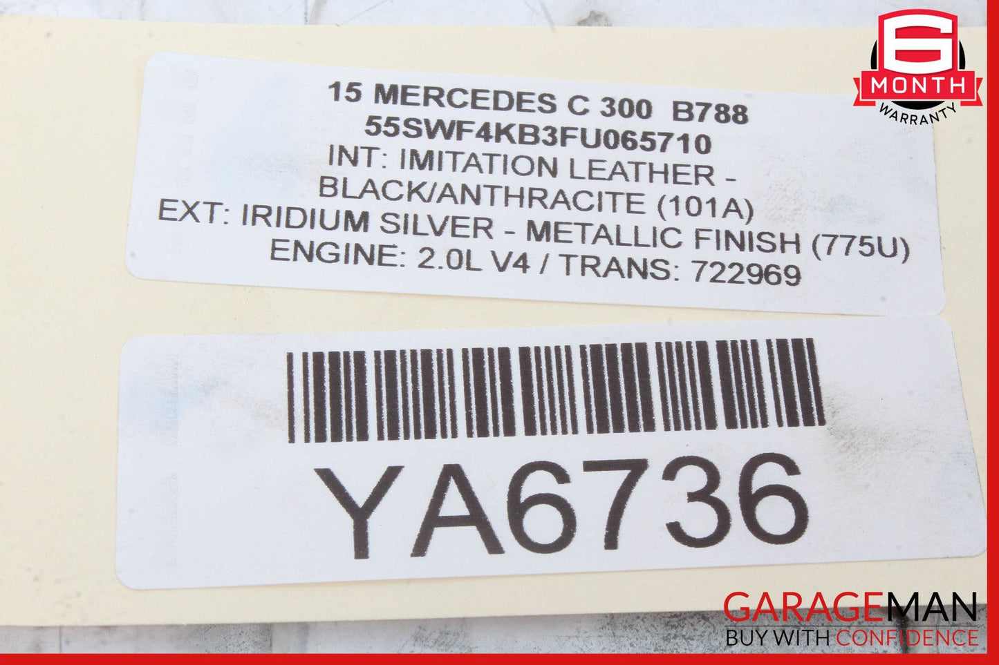 08-15 Mercedes W117 CLA250 C250 C300 C350 Rear View Backup Back Up Camera OEM