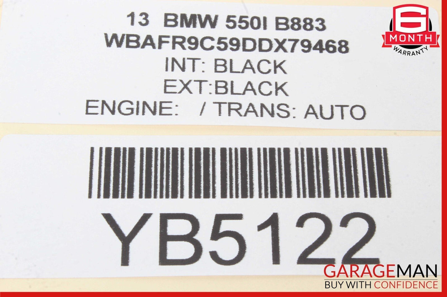 11-16 BMW 528i 535i 550i Rear Side View Camera Control Module ECU OEM