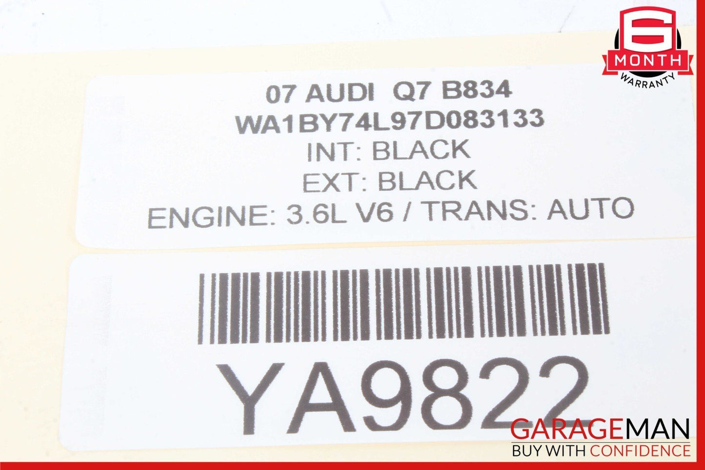 07-09 Audi Q7 Front Left or Right Side Seat Lumbar Adjustment Switch 8E0959777B