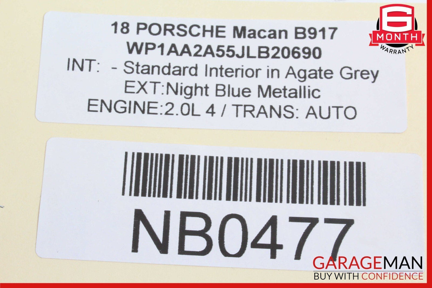 15-24 PORSCHE MACAN REAR RIGHT SIDE DOOR CONTROL MODULE OEM 4H0959795P