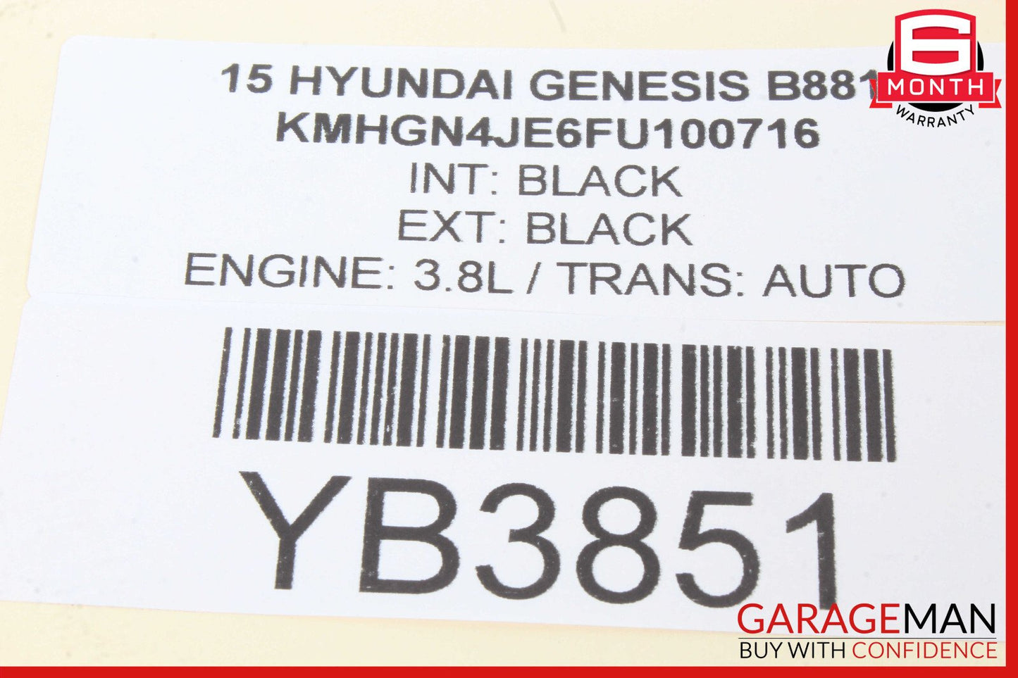 15-20 Hyundai Genesis Front Seat Relay Control Module OEM