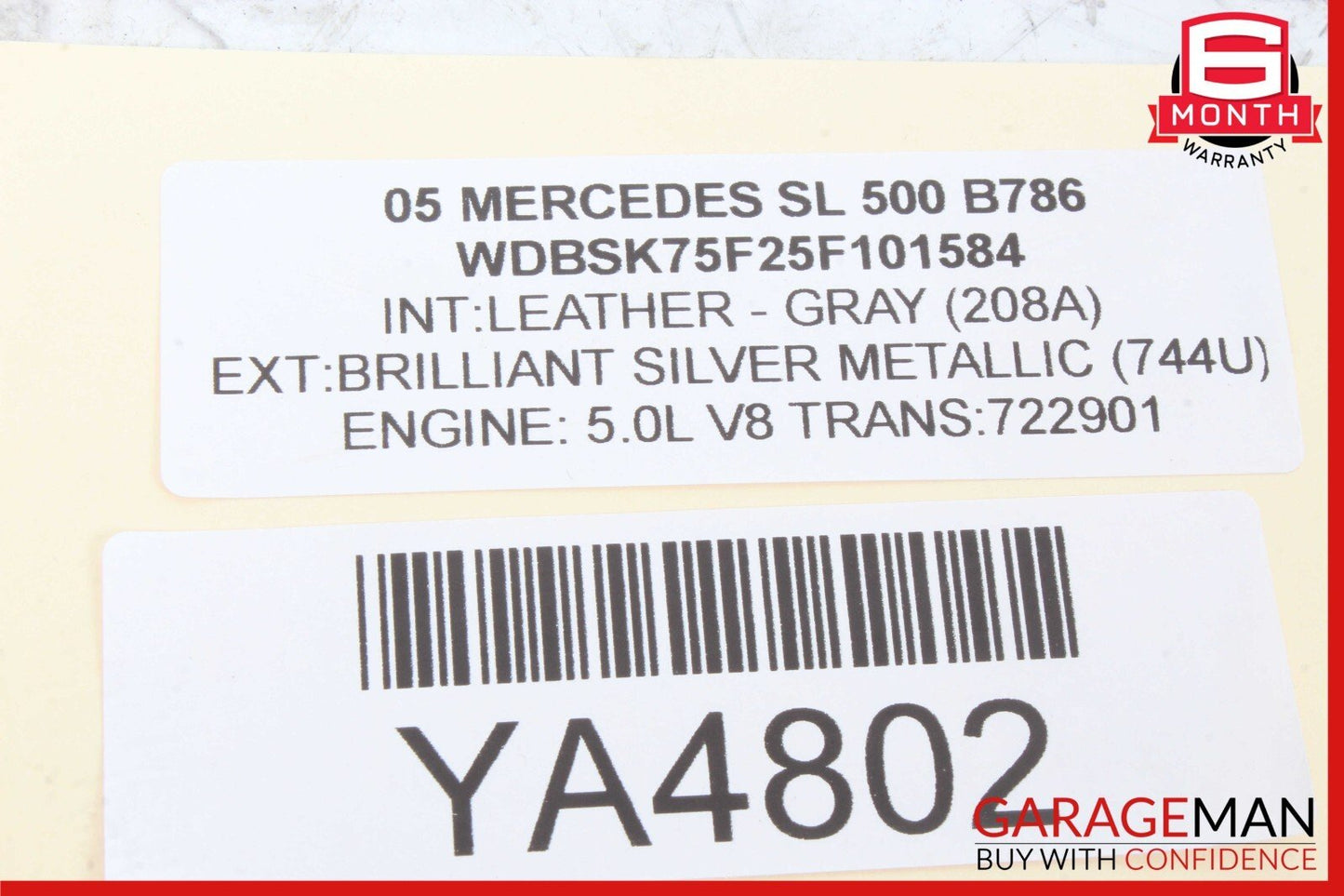 03-12 Mercedes R230 SL500 SL55 AMG Front Left Under Seat Control Module Unit OEM