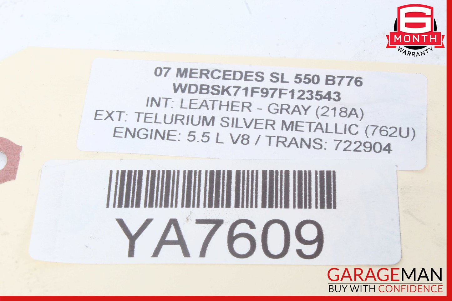 07-12 Mercedes R230 SL550 Hydraulic Suspension Line Hose Pipe OEM