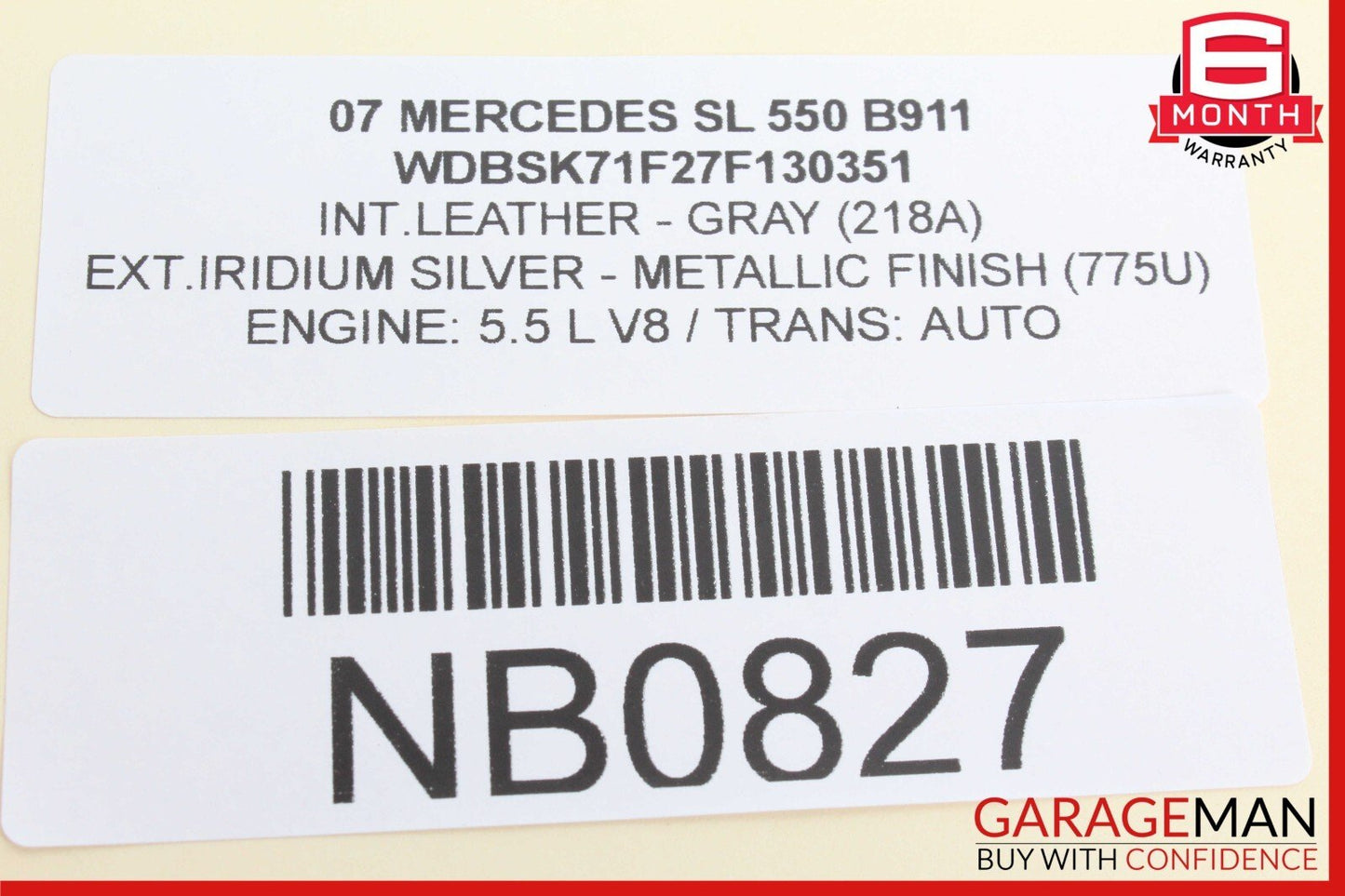 07-08 Mercedes R230 SL550 SL600 Under Seat Control Module Right Side OEM