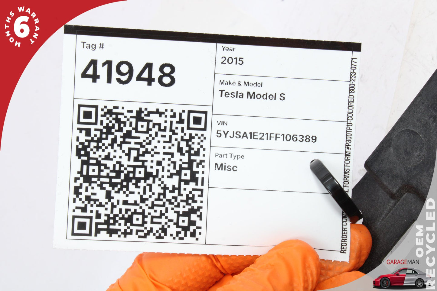 2015 Tesla Model S 85D Hatchback Front Right Dash AC A/C Air Vent 600762800C Genuine