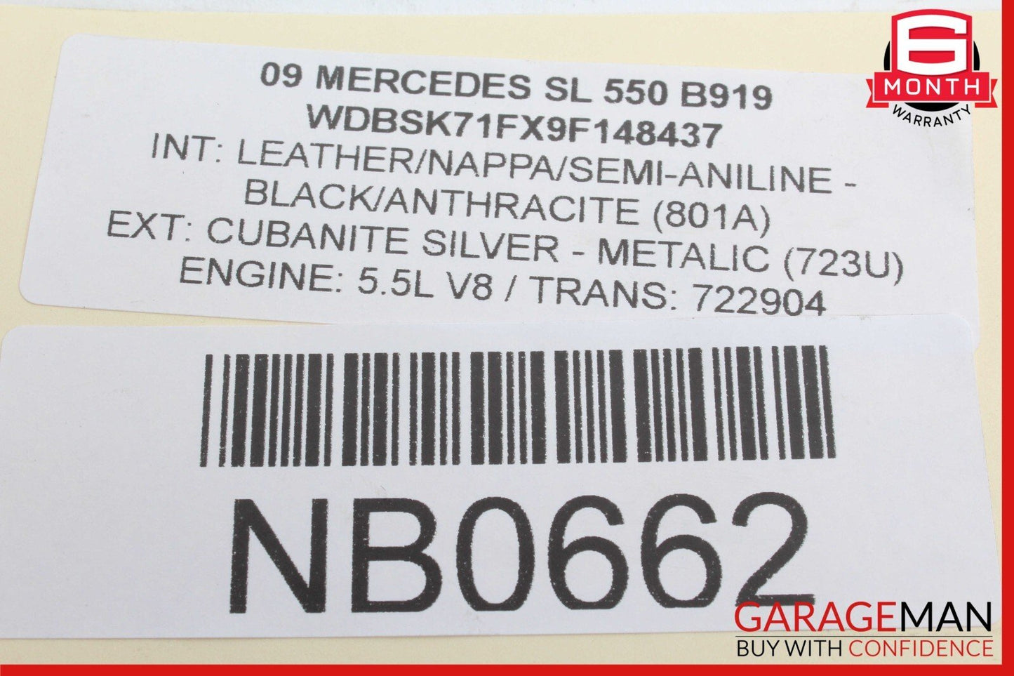 09-12 Mercedes R230 SL550 SL600 Left Driver Seat Control Switch Module OEM