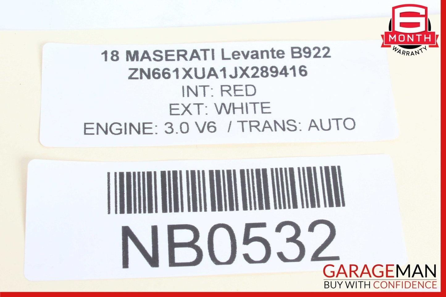 17-20 Maserati Levante S M161 Rear Left or Right Side Seatbelt Black OEM