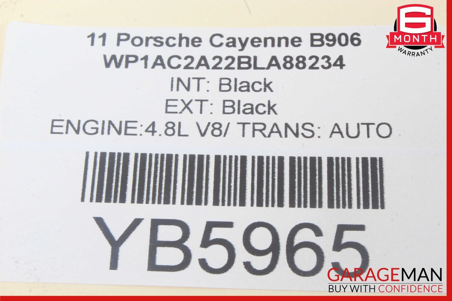 11-12 Porsche Cayenne S 958 Rear Right or Left Side Door Control Module OEM