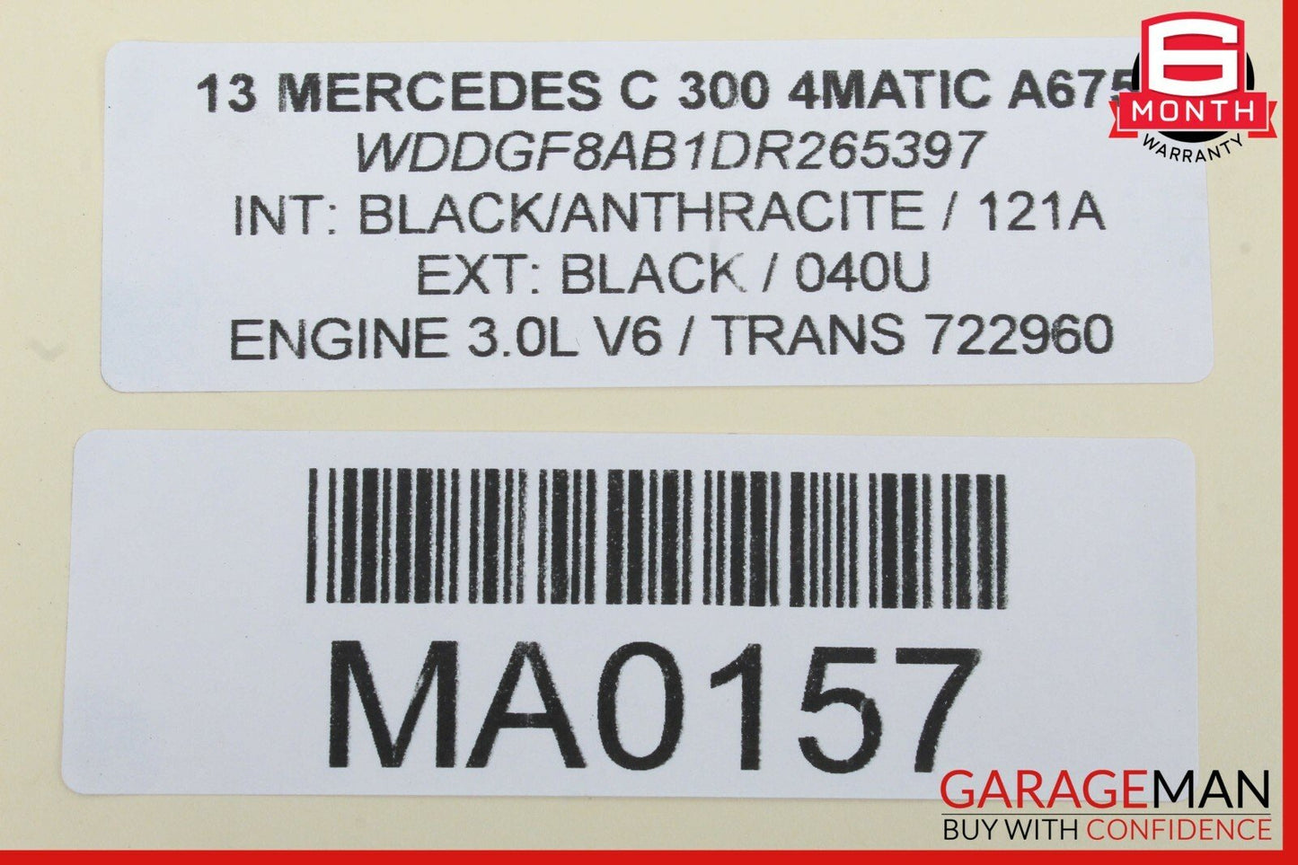 08-14 Mercedes W204 C300 C350 Rear Right Door Control Module Unit 2189001501 OEM
