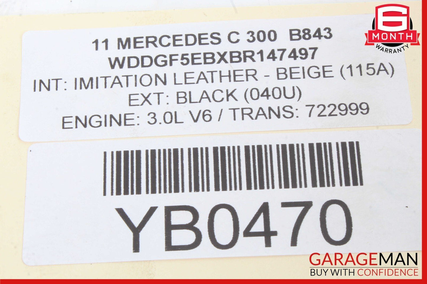 08-11 Mercedes W204 C300 Left Side Engine Intake Camshaft Cam Shaft OEM