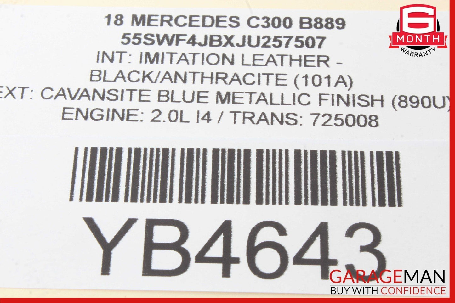 15-19 MERCEDES W205 C300 REAR LEFT DOOR CONTROL MODULE OEM A2059000728