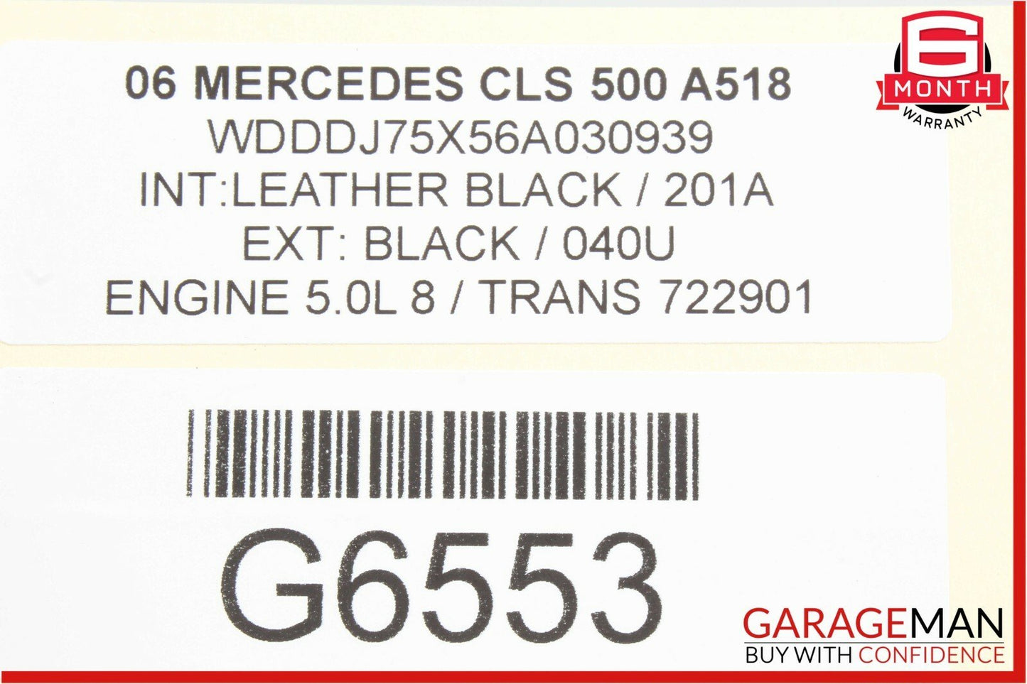 06-11 Mercedes W219 CLS500 Rear Left Driver Side Door Controller Module
