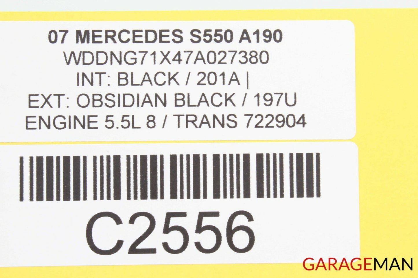 07-13 Mercedes W221 S550 S65 AMG Top Shark Fin Antenna Roof GPS Black OEM