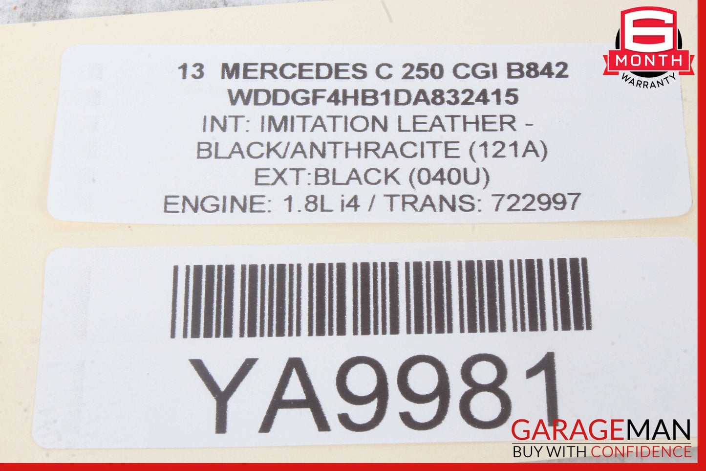 08-18 Mercedes E350 C250 SLK300 Front Left Side Seat Control Module Unit OEM