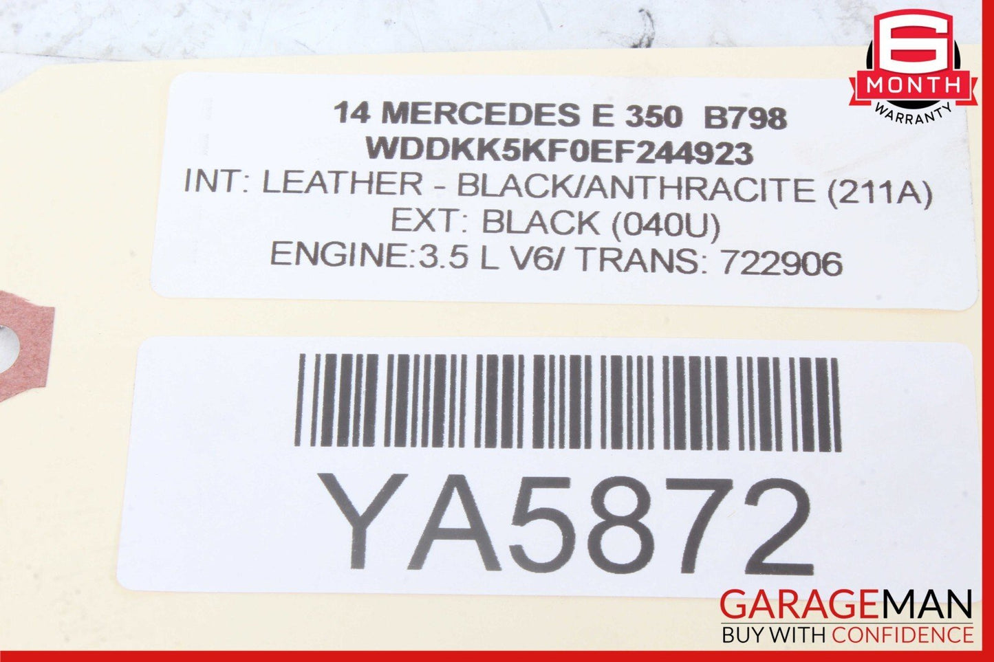 08-20 Mercedes W207 E350 C350 CLS500 Front Right Side Seat Control Module Unit