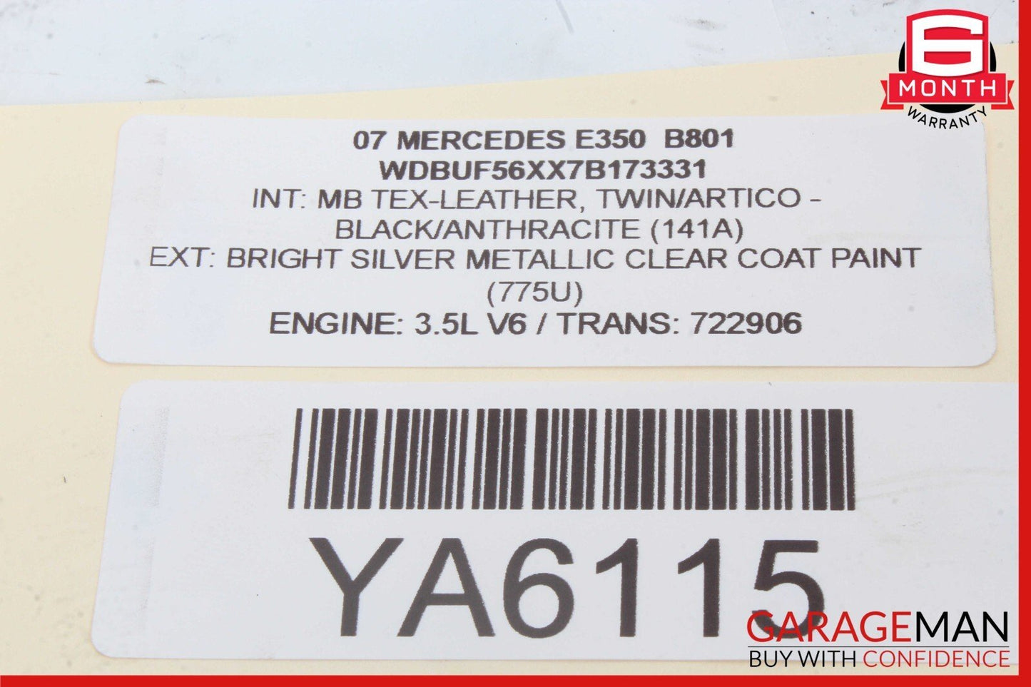 03-12 Mercedes W211 E350 C240 Under Seat Control Module Front Right Side OEM