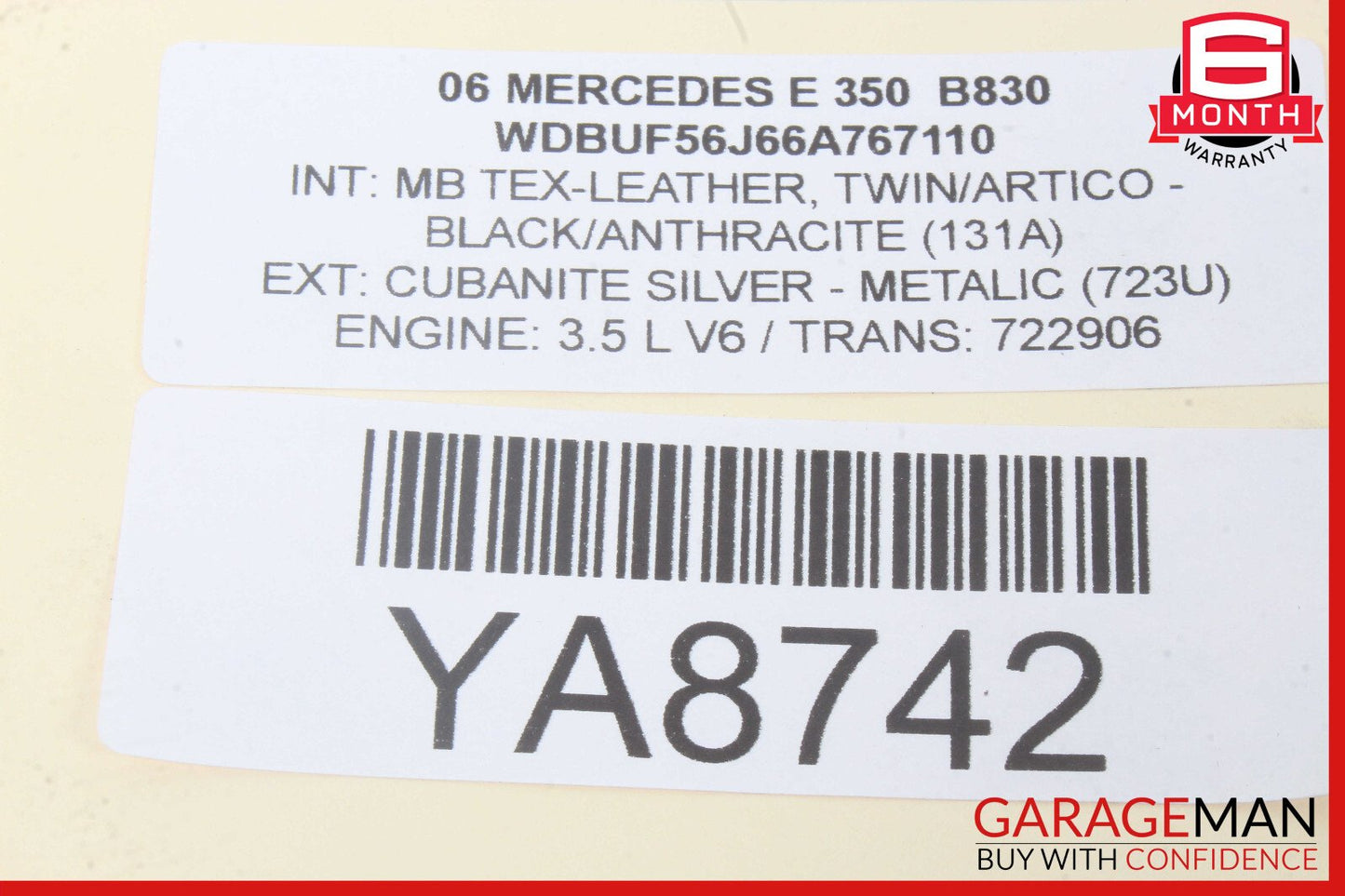 03-12 Mercedes GL350 E350 SLK350 Front Left Side Seat Control Module Unit