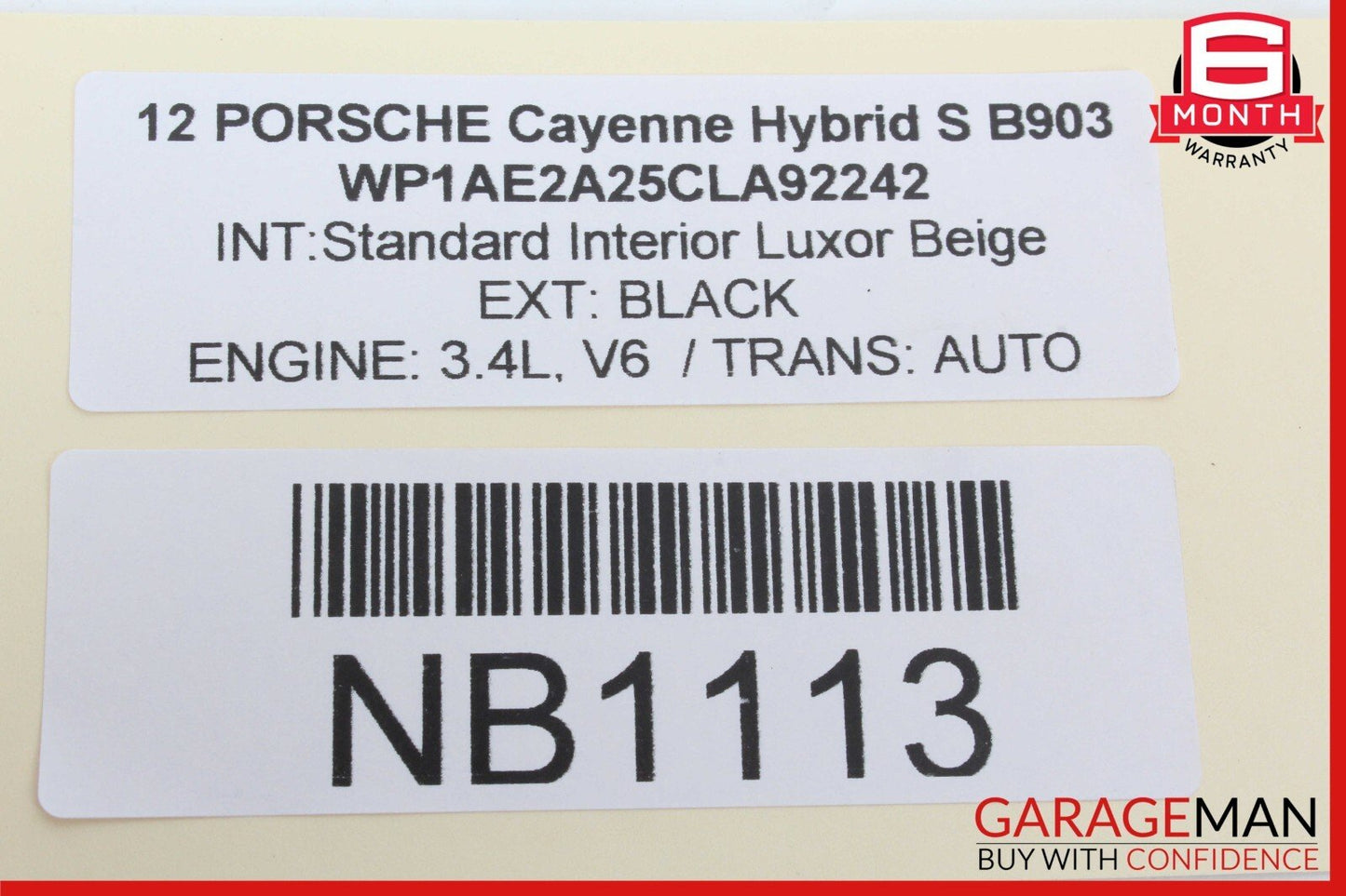 11-18 Porsche Cayenne 958 S Front Right Side Window Regulator Motor Unit OEM