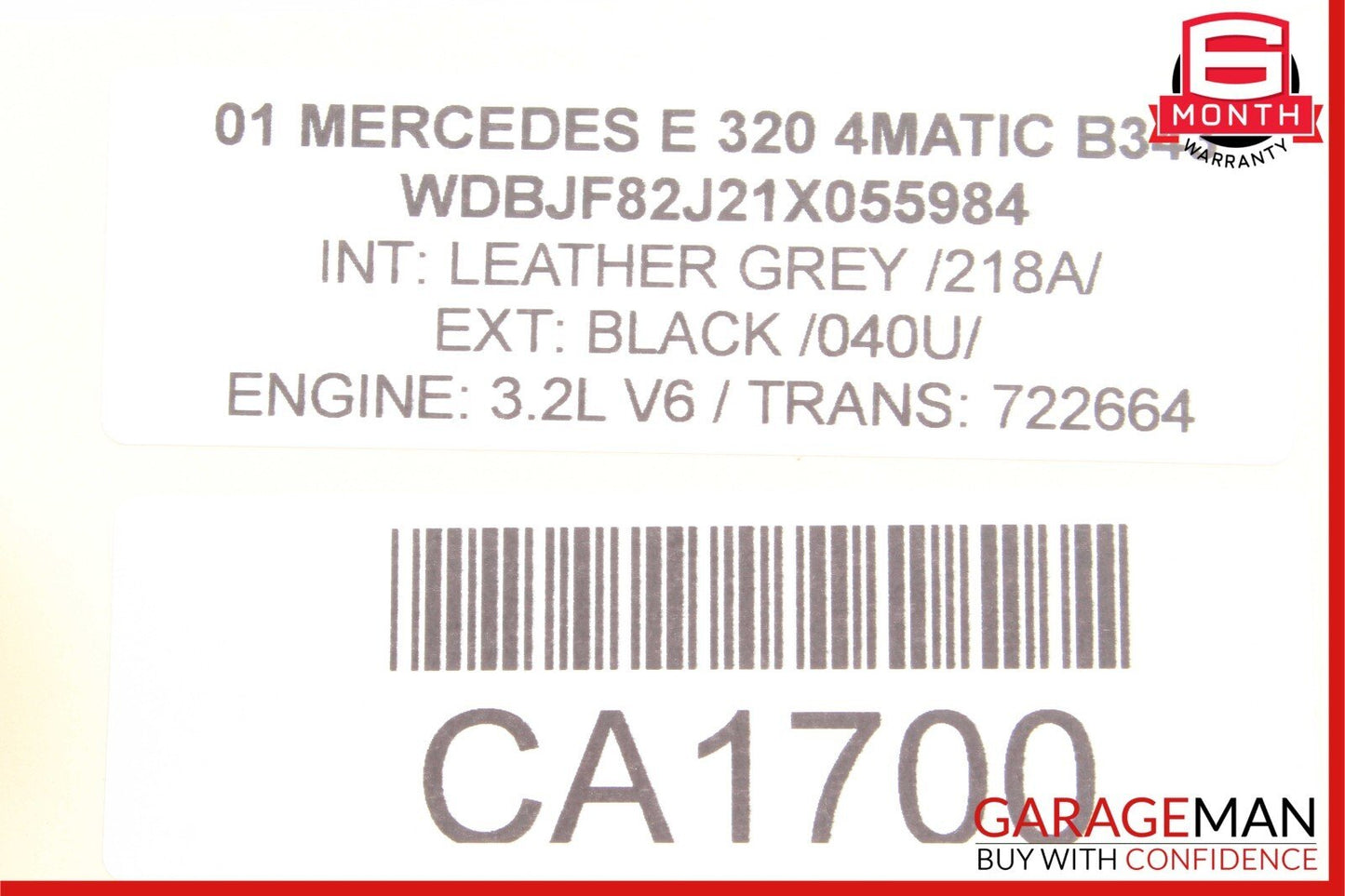98-02 Mercedes W210 E320 CLK320 Yaw Acceleration Rate Sensor Module Unit