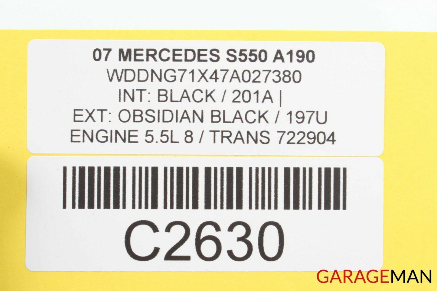 07-09 Mercedes W221 S550 Dashboard Dash Board Glovebox Glove Box Storage Tray