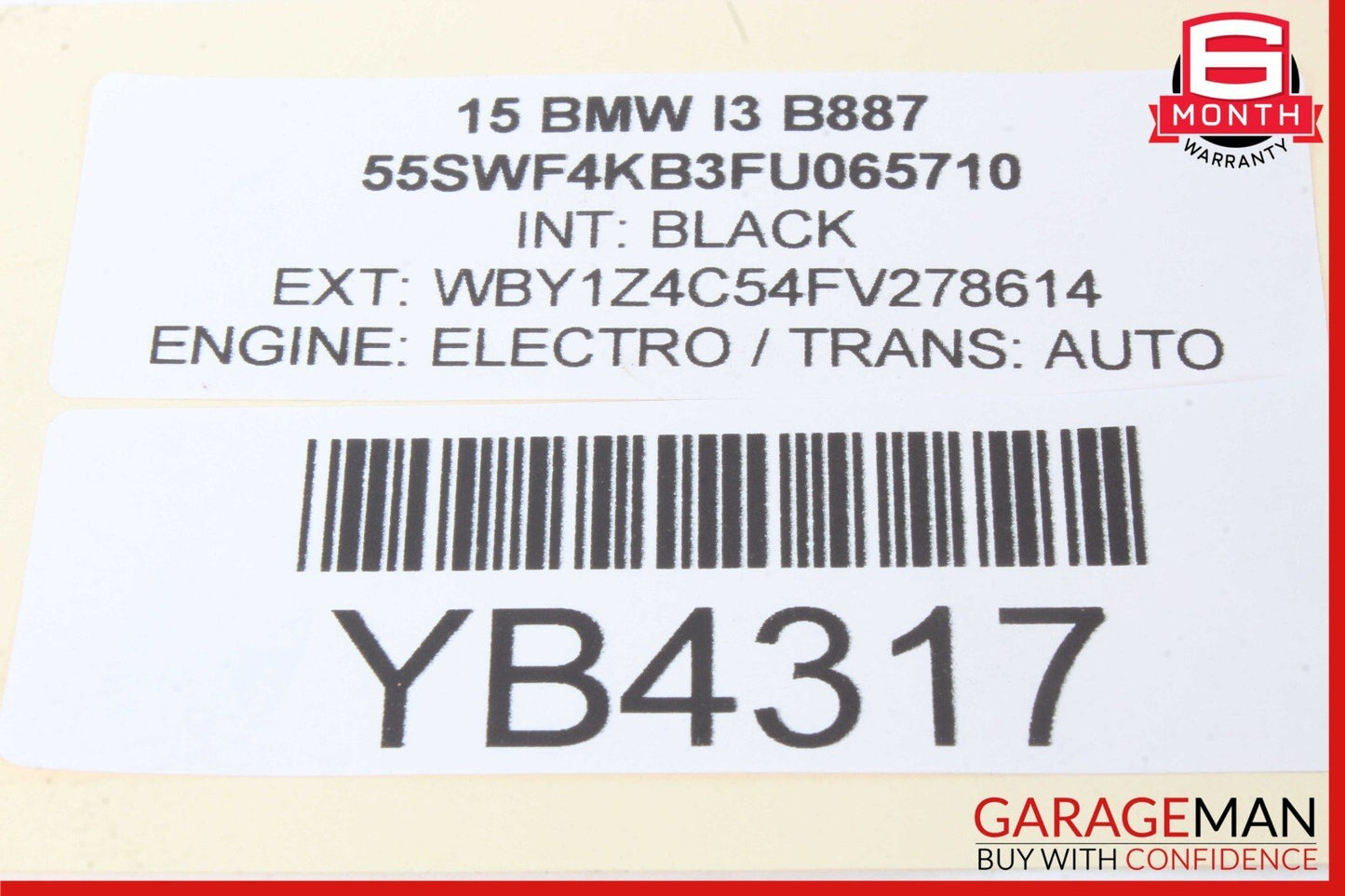 14-21 BMW i3 I01 Hybrid Engine DC Motor Wiring Electrical Harness 8609697 OEM