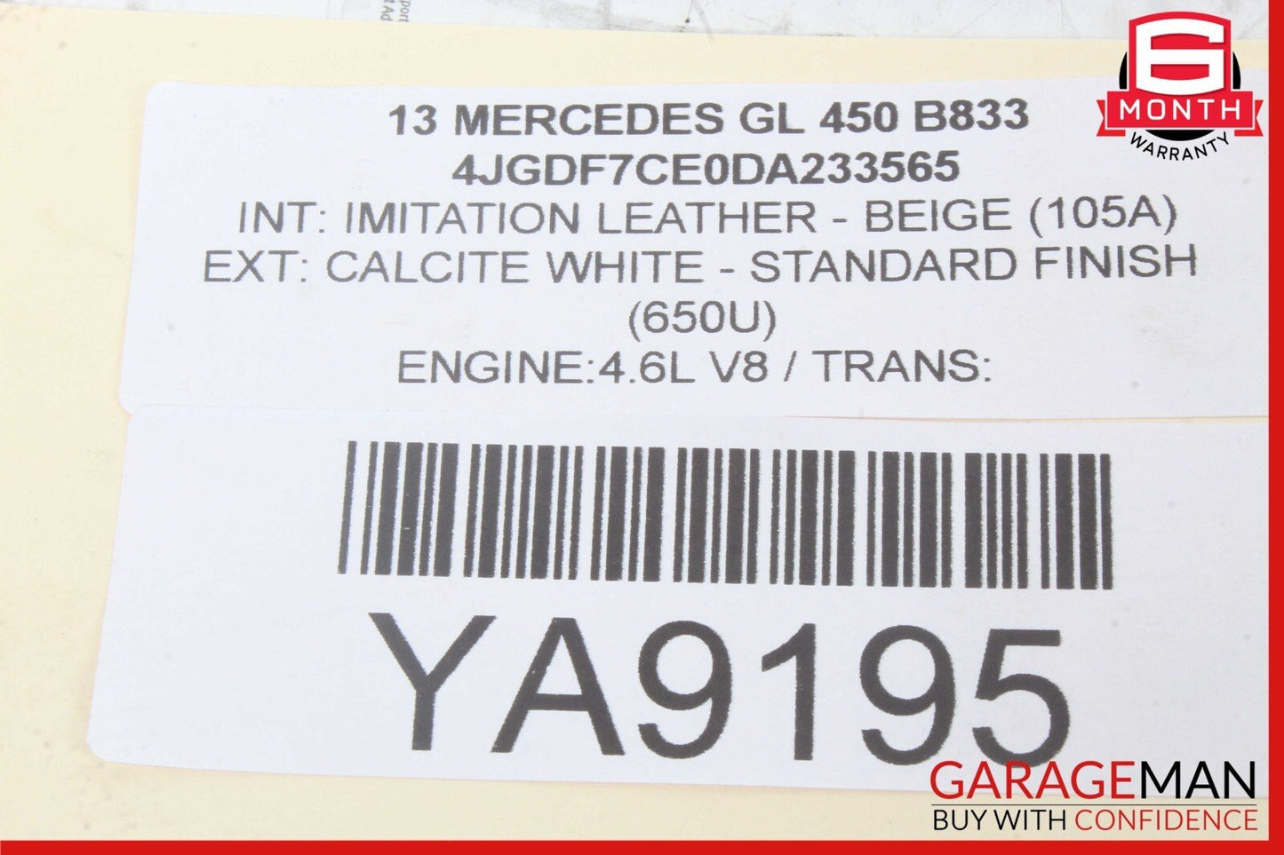 13-19 Mercedes X166 GL450 3rd Row Left Seat Folding Power Switch Button OEM