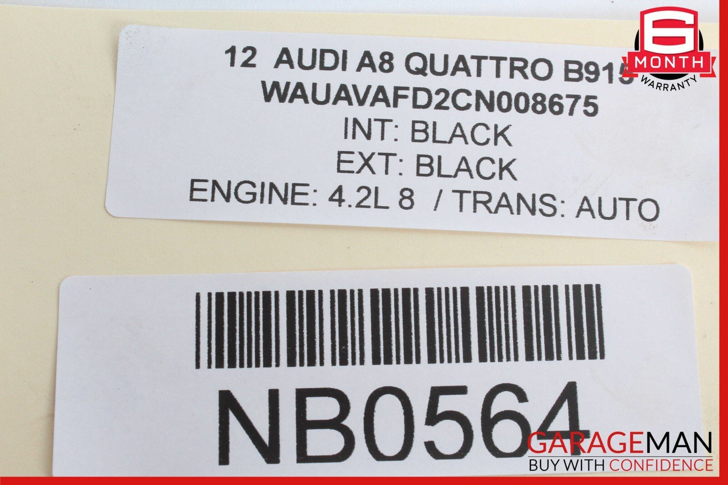 11-18 Audi A8 Front Right Side Door Lock Latch Actuator OEM