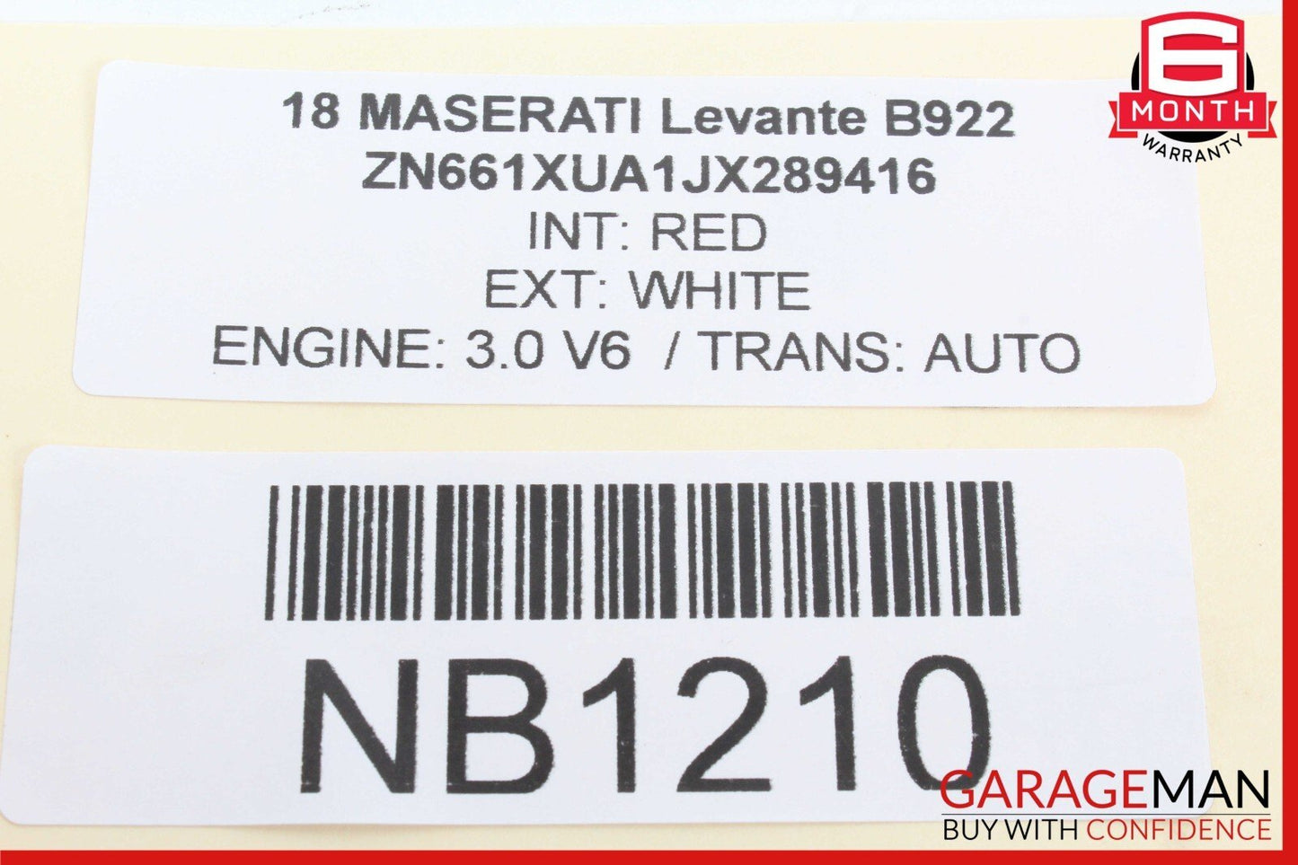 17-20 Maserati Levante S M161 Rear Left or Right Side Seatbelt Black OEM