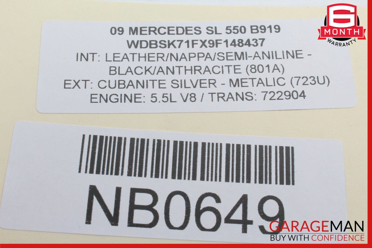 03-12 Mercedes R230 SL550 SL55 AMG SL500 Rear SAM Fuse Box Relay Module OEM