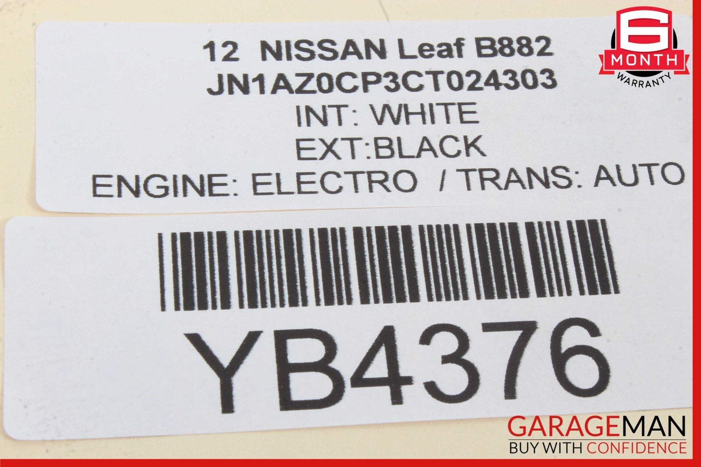 11-12 Nissan Leaf Coolant Expansion Header Fluid Tank OEM
