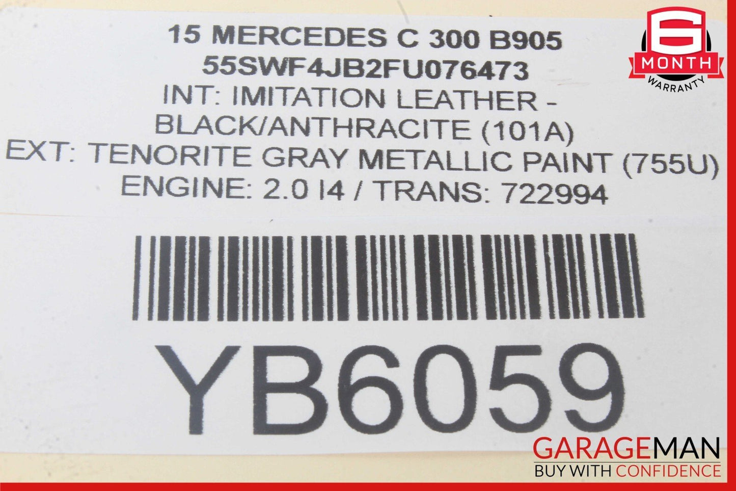 15-18 Mercedes W205 Front Right Passenger Side Door Control Module
