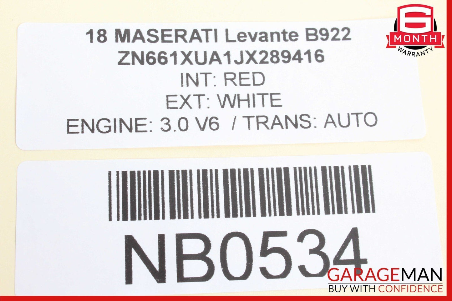 17-20 Maserati Levante S M161 Rear Left or Right Side Seatbelt Black OEM